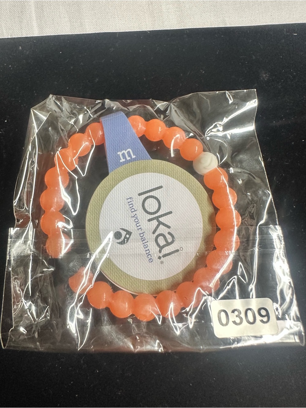 lokai Kids Bracelet - Orange Balance Beaded Wristband